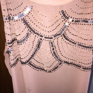 Sheer Beaded Maurices Tank Top